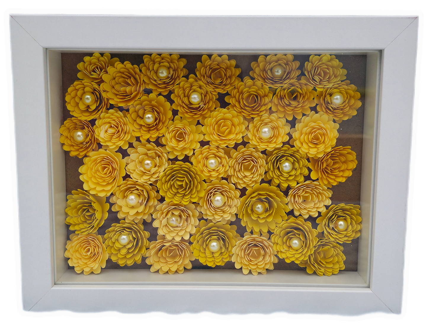 ๐ผ Yellow Bloom Shadow Box