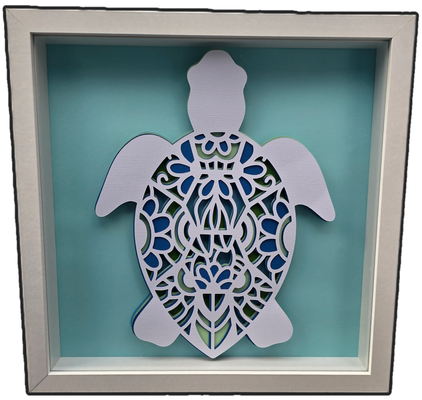 🐢 Sea Turtle Shadow Box