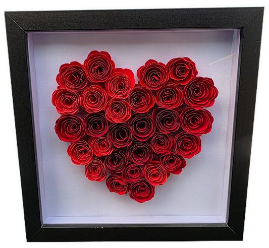 Red Rose - Shadowbox (Black Box)