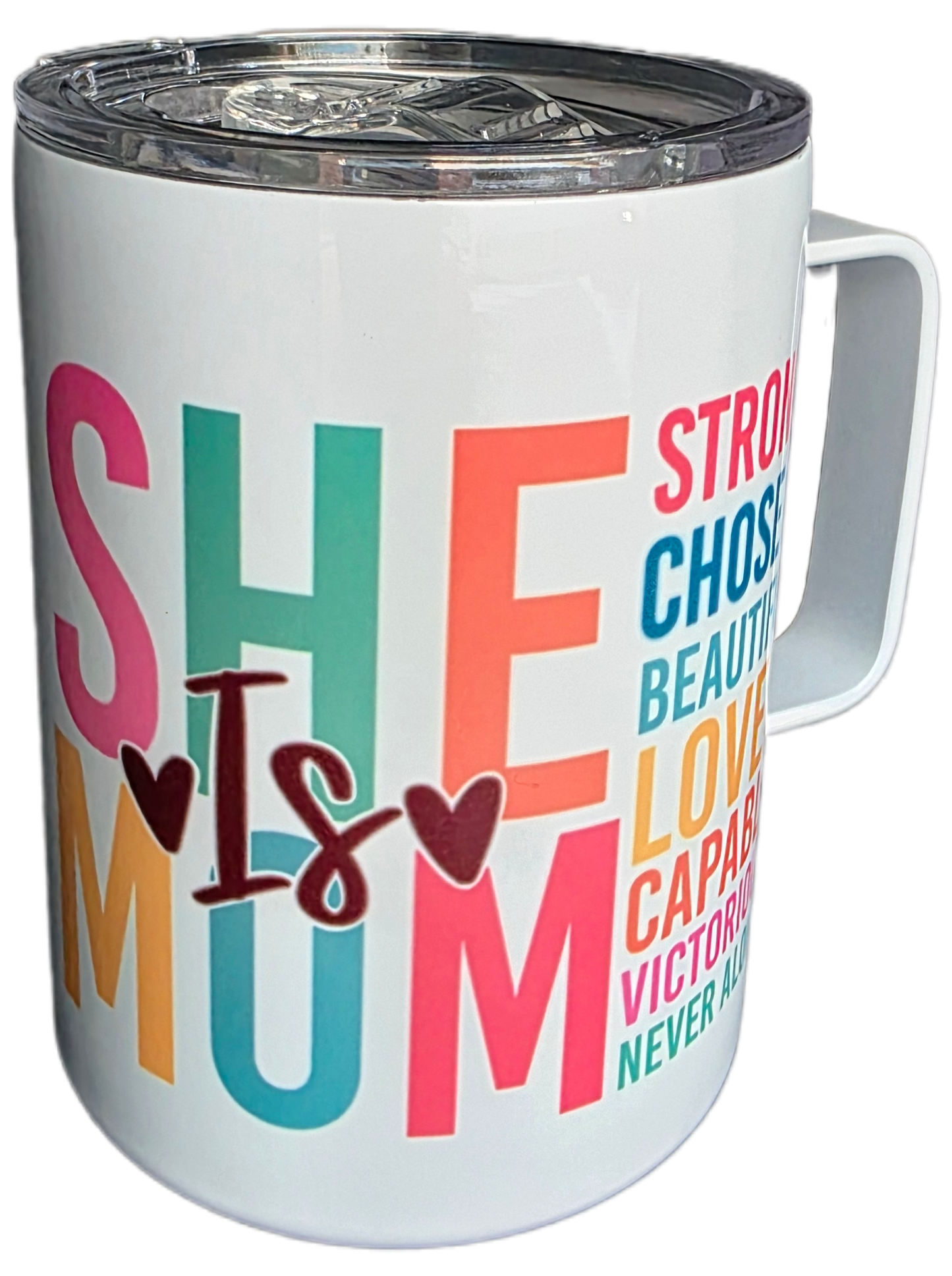 🌈 She Is Mum Travel Mug