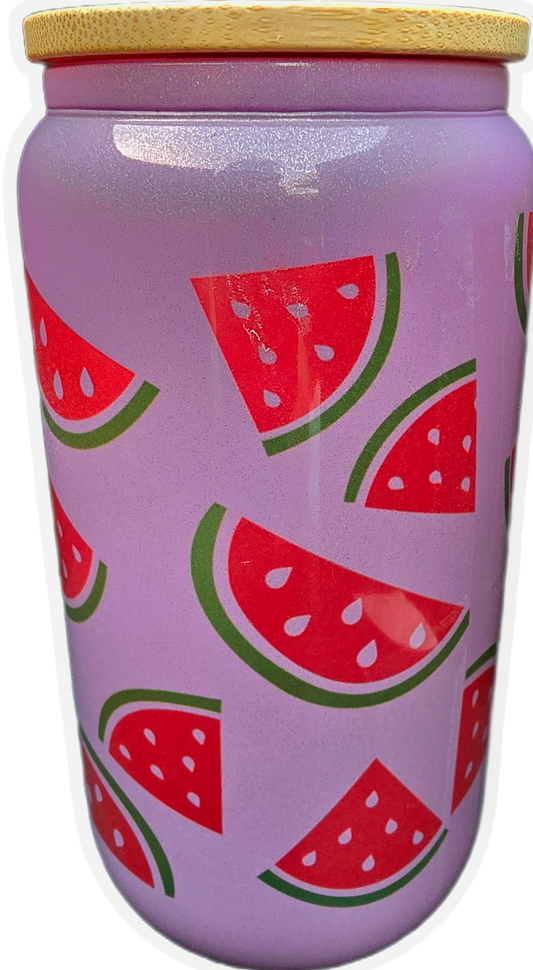 🍉 Watermelon Slice Libby Glass